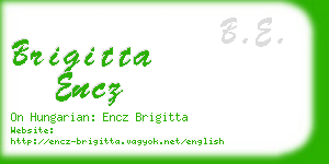 brigitta encz business card